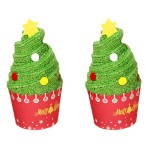 2 Pieces Christmas Towels in Tree Shape